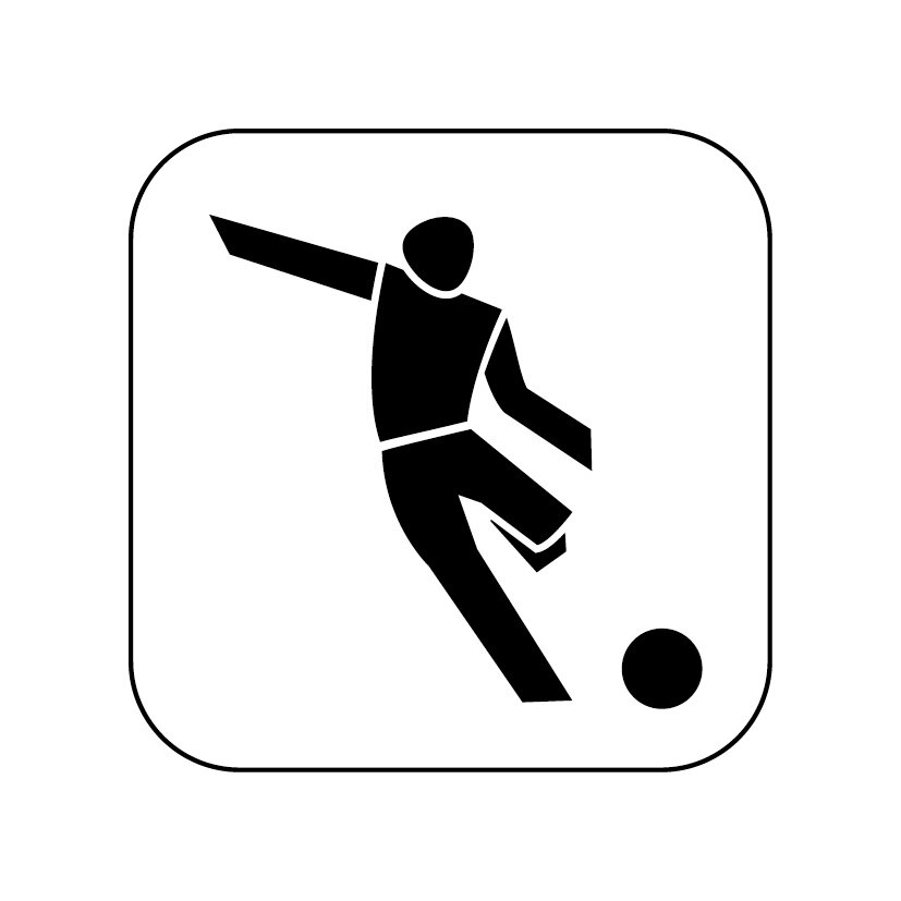 Grafik: Icon für Sportart Fußball.
